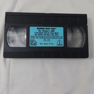 Beginner Book Video Dr Seuss's ABC Read Eyes Shut Mr Brown Can Moo Can You VHS